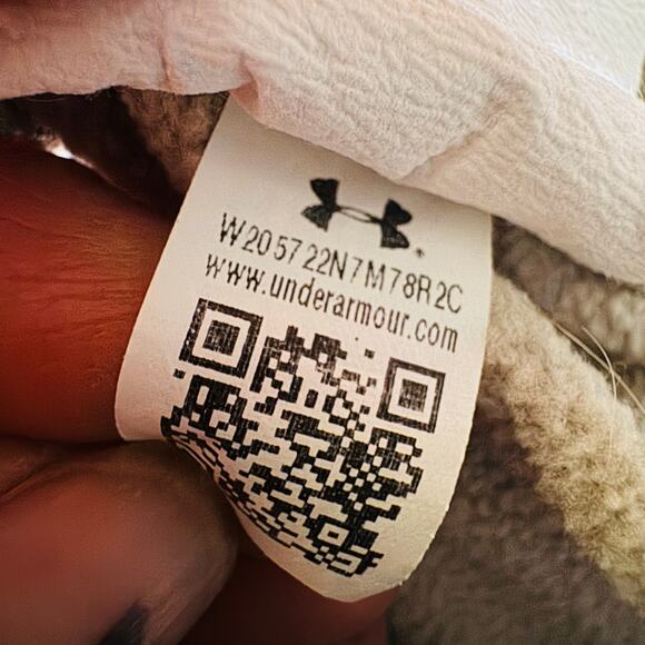 Under Armour UA Mens Fleece Loose Coldgear Sand Tan Beige Joggers Pants Sz Small - Picture 14 of 14